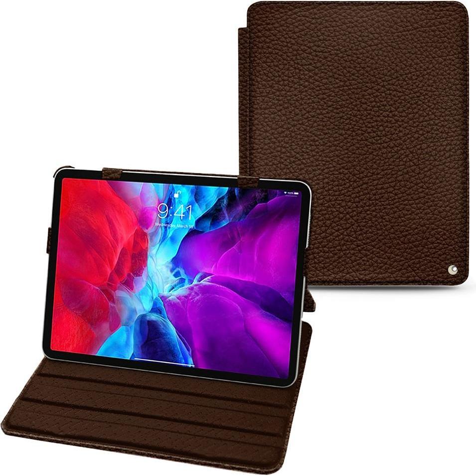 Noreve Lederschutzhülle horizontal (iPad Pro 12.9 2020 (4. Gen)), Tablet Hülle, Braun