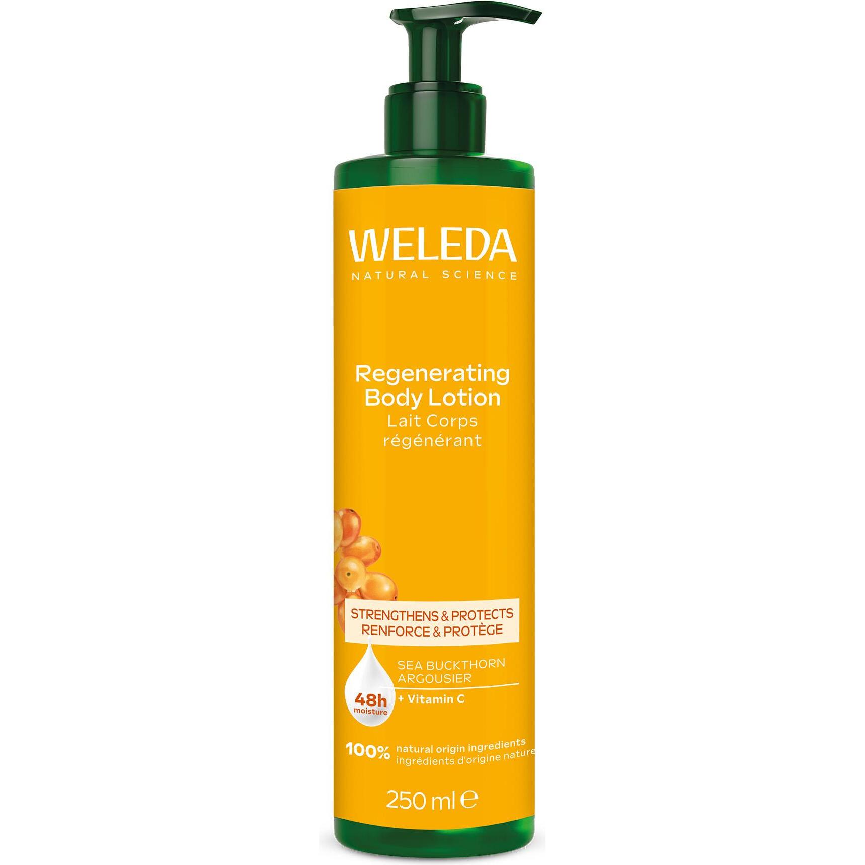 Weleda, Lichaamslotion, Sea Buckthorn Body Lotion Regenerating With Pump (Lichaamslotion, 250 ml)