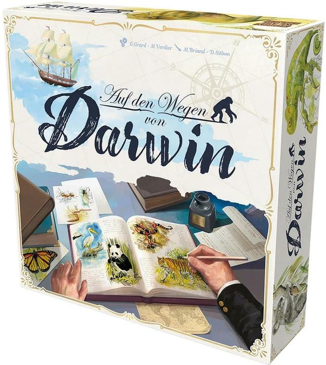 Produktbild Asmodée Auf den Wegen von Darwin (Deutsch, 2 - 5 Spieler)