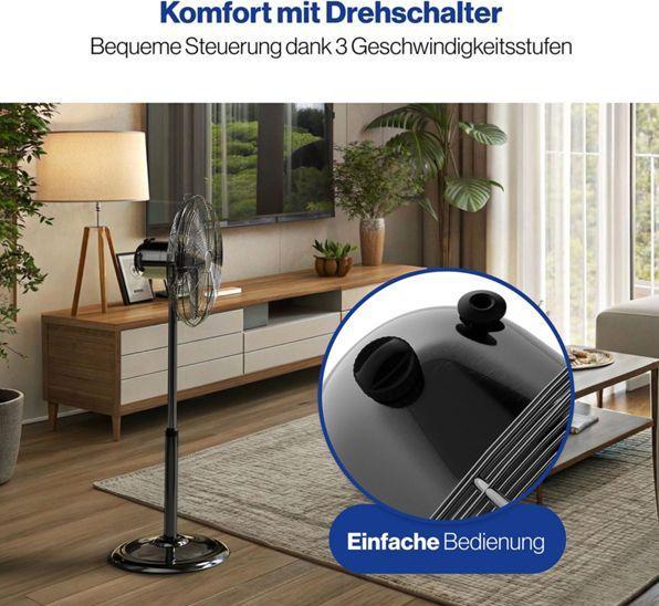 Produktbild Profi-Care ProfiCare PC-VL 3064 MS 40 cm Metall Stand-Ventilator schwarz