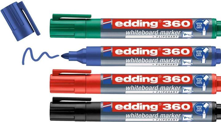 Image du produit Edding e-360 Whiteboard marker set af 4 assorterede farver (4 x)