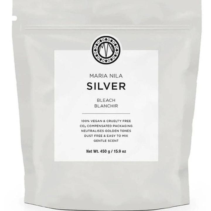 Image du produit Maria Nila Bleach Collection Silver Pour neutraliser les tons jaunes des cheveux Oxydant en poudre Recharge 45