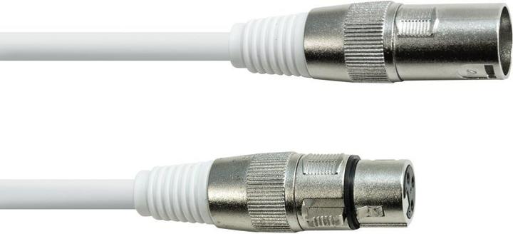 Eurolite DMX Kabel XLR 3pol 10m weiss (10 m, Câbles XLR)