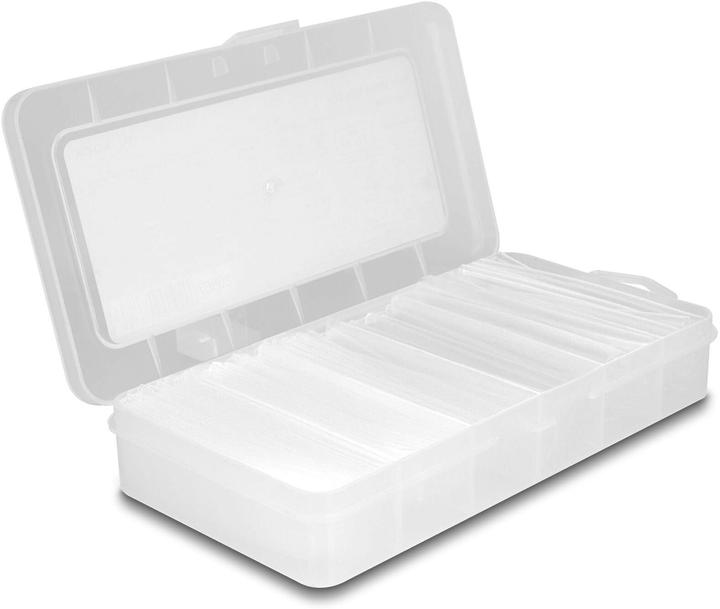 Image du produit Delock Boîte d'assortiment de gaines thermorétractables, taux de rétraction 4:1 Simple paroi et double (100x)