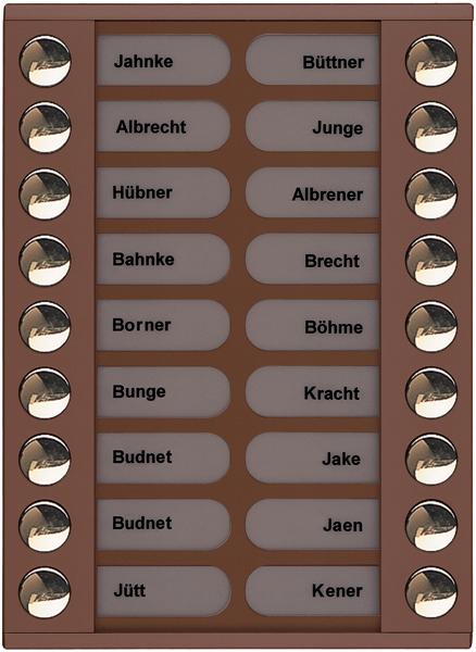 Actual product image TCS Door Control Audio Outstation 2-row PET18-EB/04