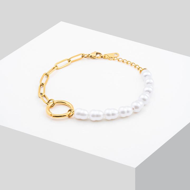 Produktbild Sensora Jewelry Pearl Link Armband (19 cm, Edelstahl)