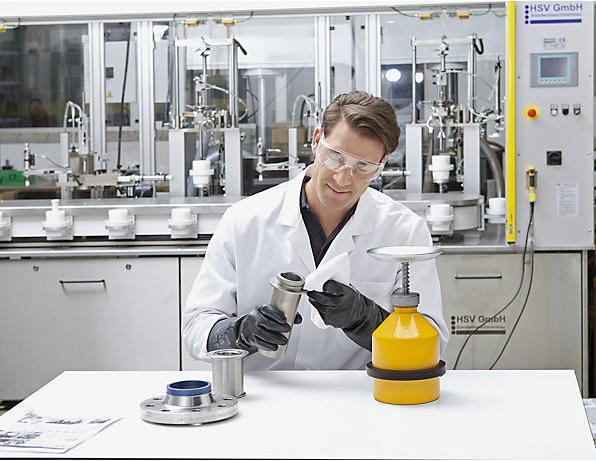 Actual product image Falcon Plunger can, yellow polyethylene, capacity 1 l.