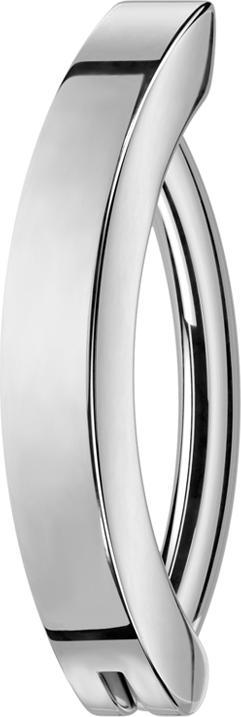 Actual product image Star Piercing Banana foldable silver shield (Titanium, without brass)