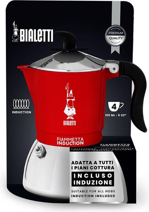 Produktbild Bialetti Fiammetta Ind. 4cups Red (4 T.)