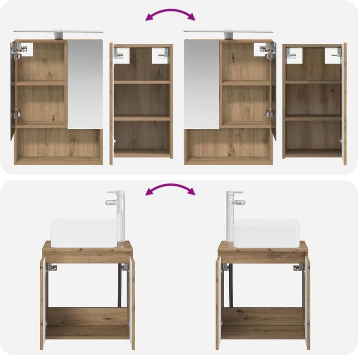 Produktbild vidaXL Badezimmerschrank