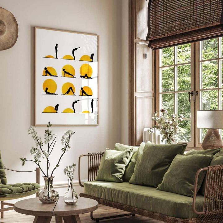 Actual product image Trenddeko Yoga The Sun Salutation (40 x 50 cm)