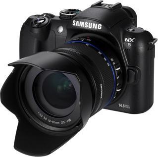 Samsung NX5, 14,6 Mpixel, filmati HD, kit 18-55 mm OIS