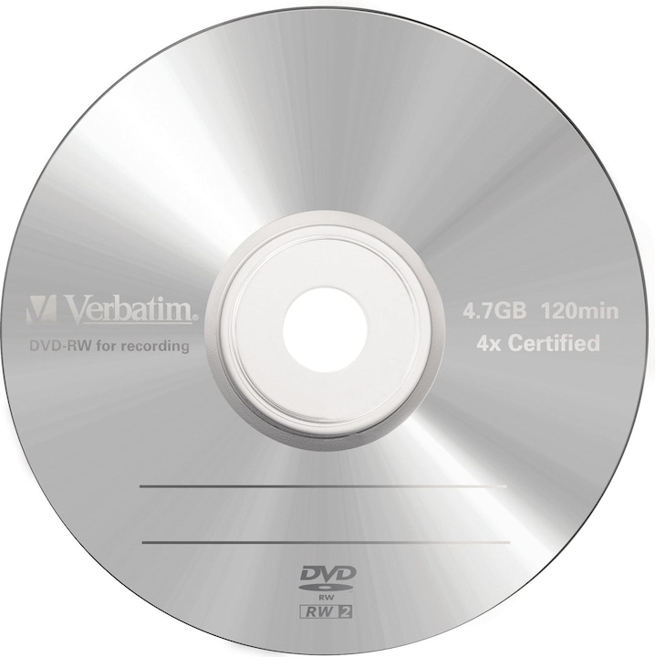 Produktbild Verbatim DVD-RW, 4x, 4.7GB, 5er Pack (5 x)