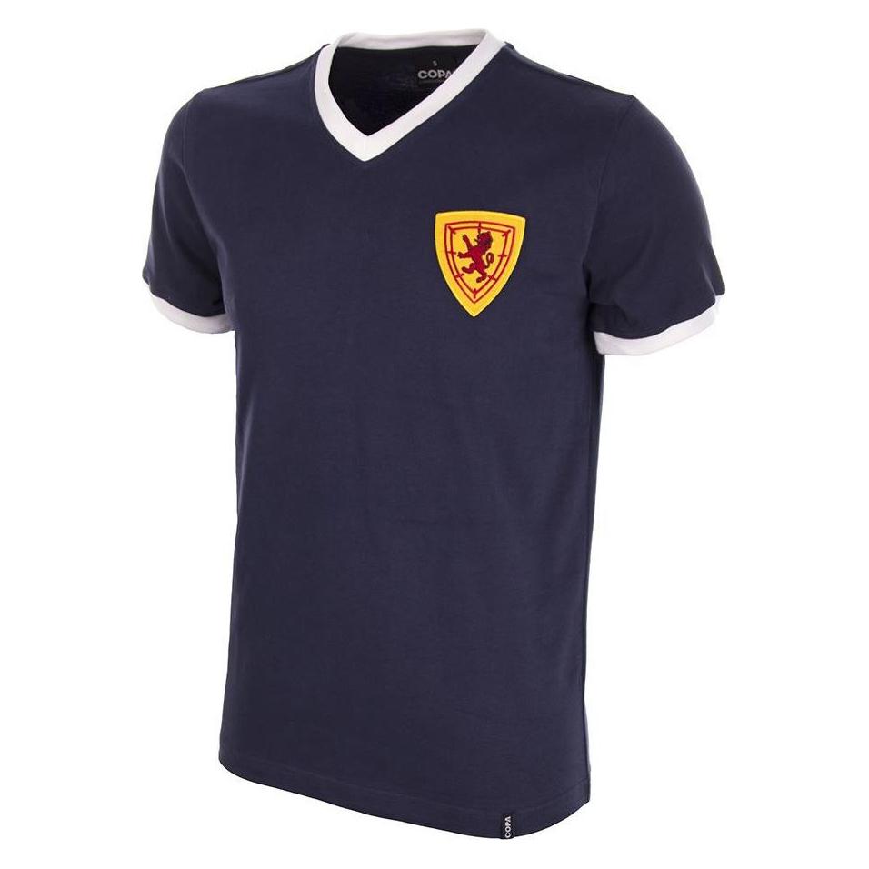 Copa Football, Herren, Fussballtrikot, Schottland 1960 Retro Trikot (S), Blau, S
