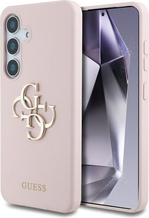 Actual product image Guess Silicone 4G Big Logo Case für S931B Samsung Galaxy S25 - pink (Samsung Galaxy S25)