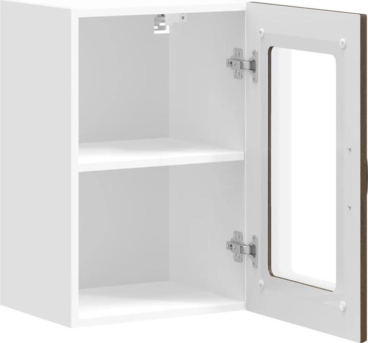 Produktbild VidaXL Küchen-Hängeschrank mit Glastür Kalmar Braun Eichen-Optik (40 x 31 x 60 cm)
