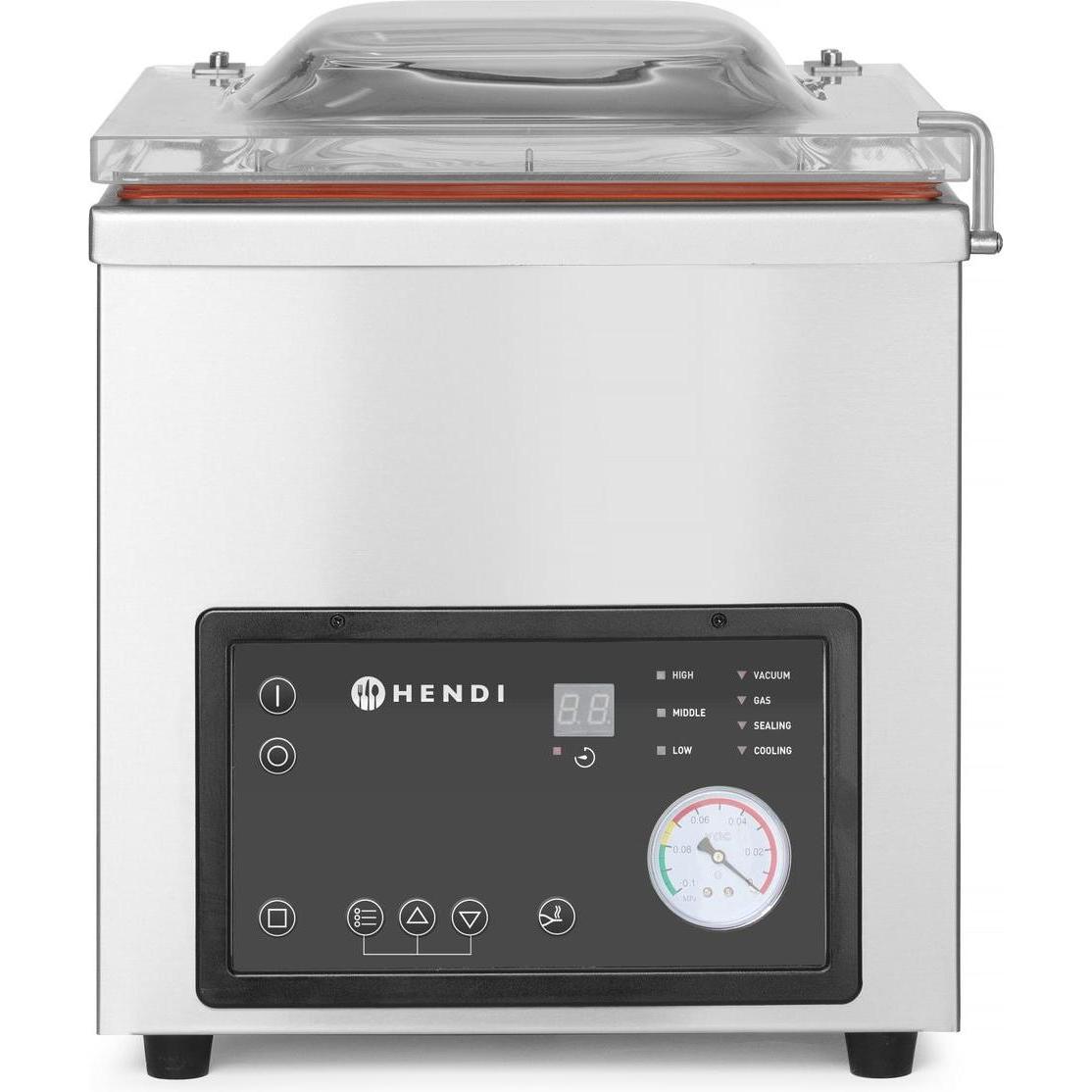 Hendi Vakuum Kammer Verpackungsmaschine 350mm, Vakuumiergerät, Silber