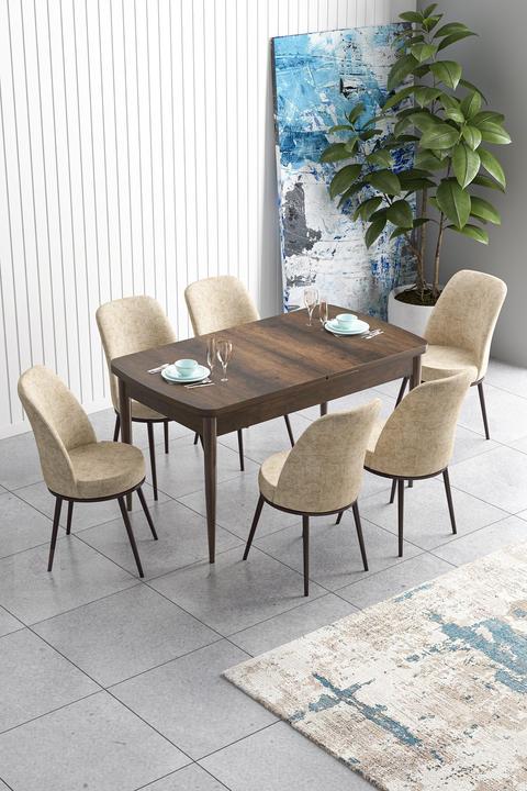 Actual product image Hanah Home Han Extendable Dining TableChairs Set (MDF)