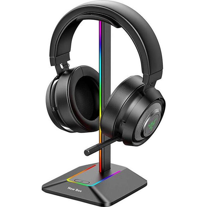 Thumbnail - NewBee Headphone holder with USB New Bee NB-Z8 RGB, Kopfhörerständer, Mehrfarbig