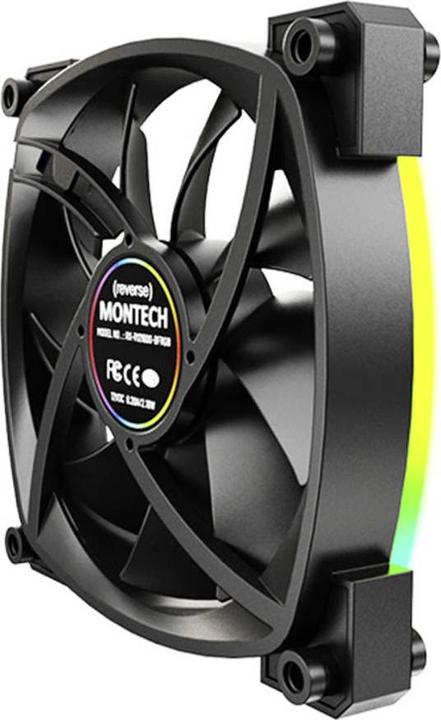 Image du produit Montech Ventilateur RX120 PWM ARGB - 120mm, noir (120 mm, 1x)