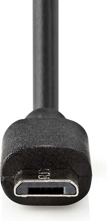 Produktbild Nedis CCHAM240ABK Kfz-Ladegerät 2,4 A Festkabel Micro-USB Schwarz