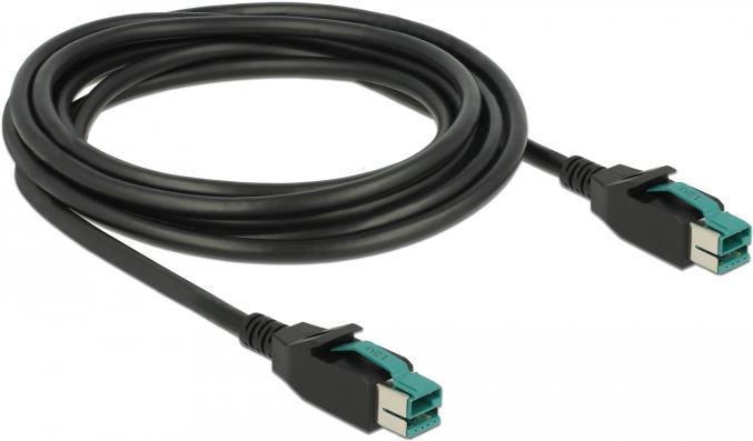 Produktbild Delock 85494  PoweredUSB Kabel Stecker 12 V (3 m)