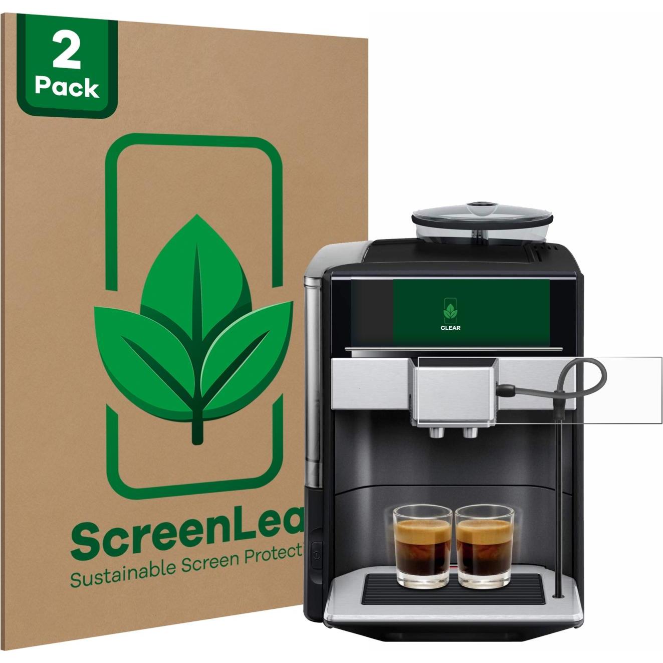 ScreenLeaf Schutzfolie nachhaltiger Displayschutz Displayschutzfolie Folie Klar Transparent, Zubehör Kaffeemaschinen, Tr...
