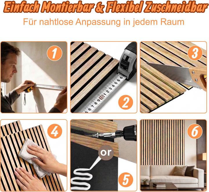 Productafbeelding Relaxdays 4x Akustikpaneele (1.44 m², 60 x 60 cm)