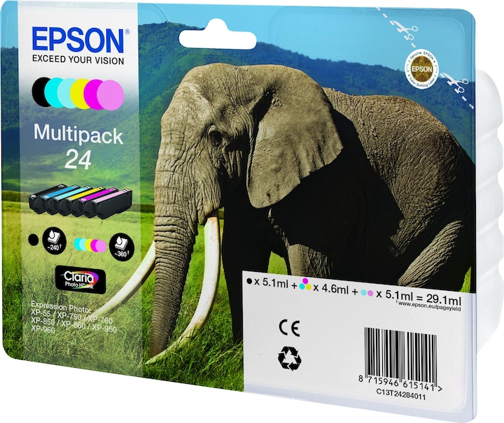 Immagine prodotto Epson Multipack 24, Claria Photo HD (M, C, Y, FC, LC, ML)