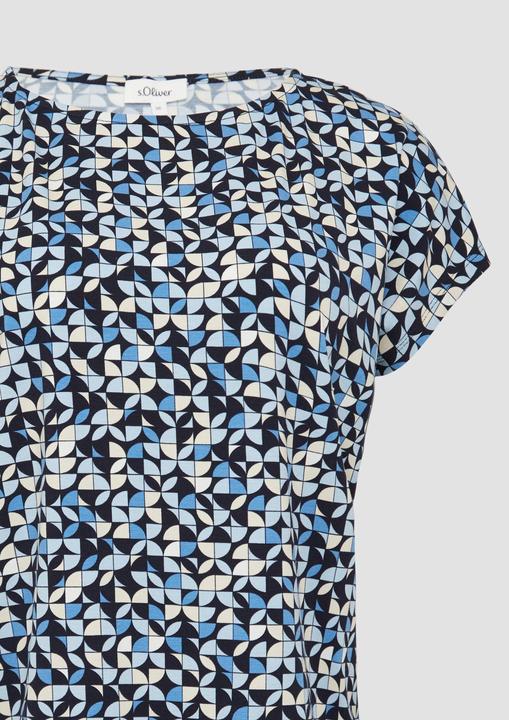 Produktbild S.Oliver T-Shirt Elastisches T-Shirt aus Viskosestretch im Relaxed Fit (46)