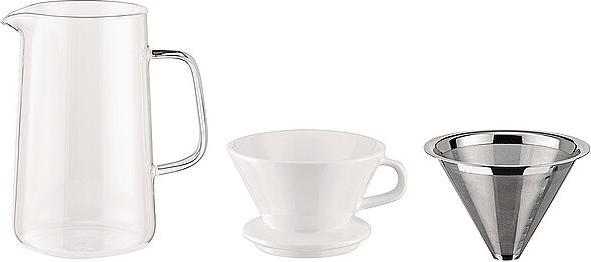 Produktbild Alessi Filterkrug Set SLOW COFFEE silberfarben