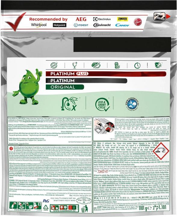 Immagine prodotto Fairy Tabs Platinum Plus Lemon, 71 compresse per lavastoviglie (Compresse)