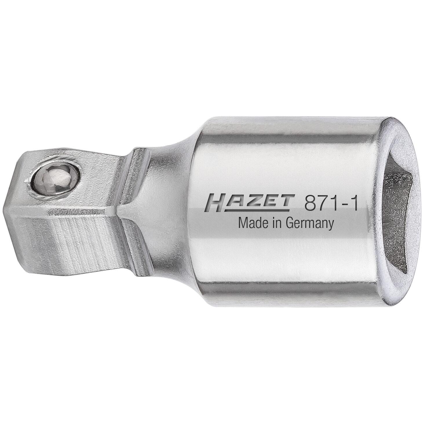 HAZET, Steckschlüssel + Stecknuss, Verlängerung ∙ schwenkbar 871-1 ∙ Vierkant6,3 mm (1/4 Zoll) ∙ Vierkant 6,3 mm (1/4 Zo...