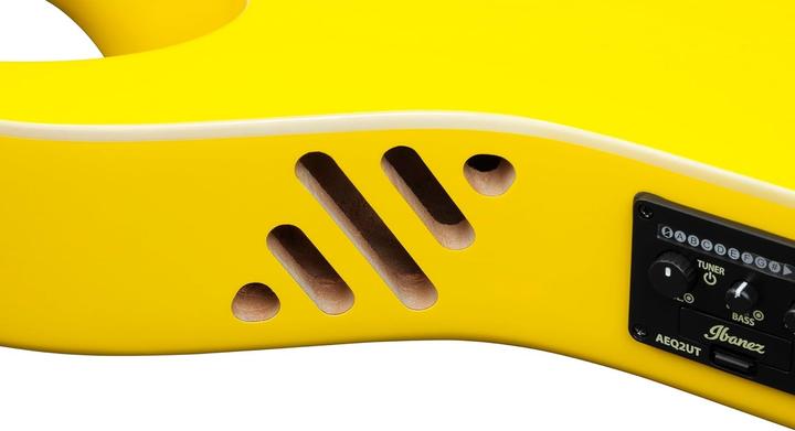 Actual product image Ibanez URGT100 Sun Yellow High Gloss electric-acoustic tenor ukulele with gigbag (Tenor)