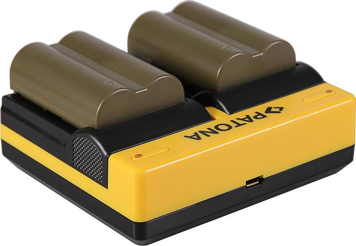 Immagine prodotto Patona Caricabatterie doppio per Canon BP-511 EOS 650 10D 20D 20Da 300D 300D 40D CMV500 D30 incl. Micro-USB (Caricabatterie per fotocamere)