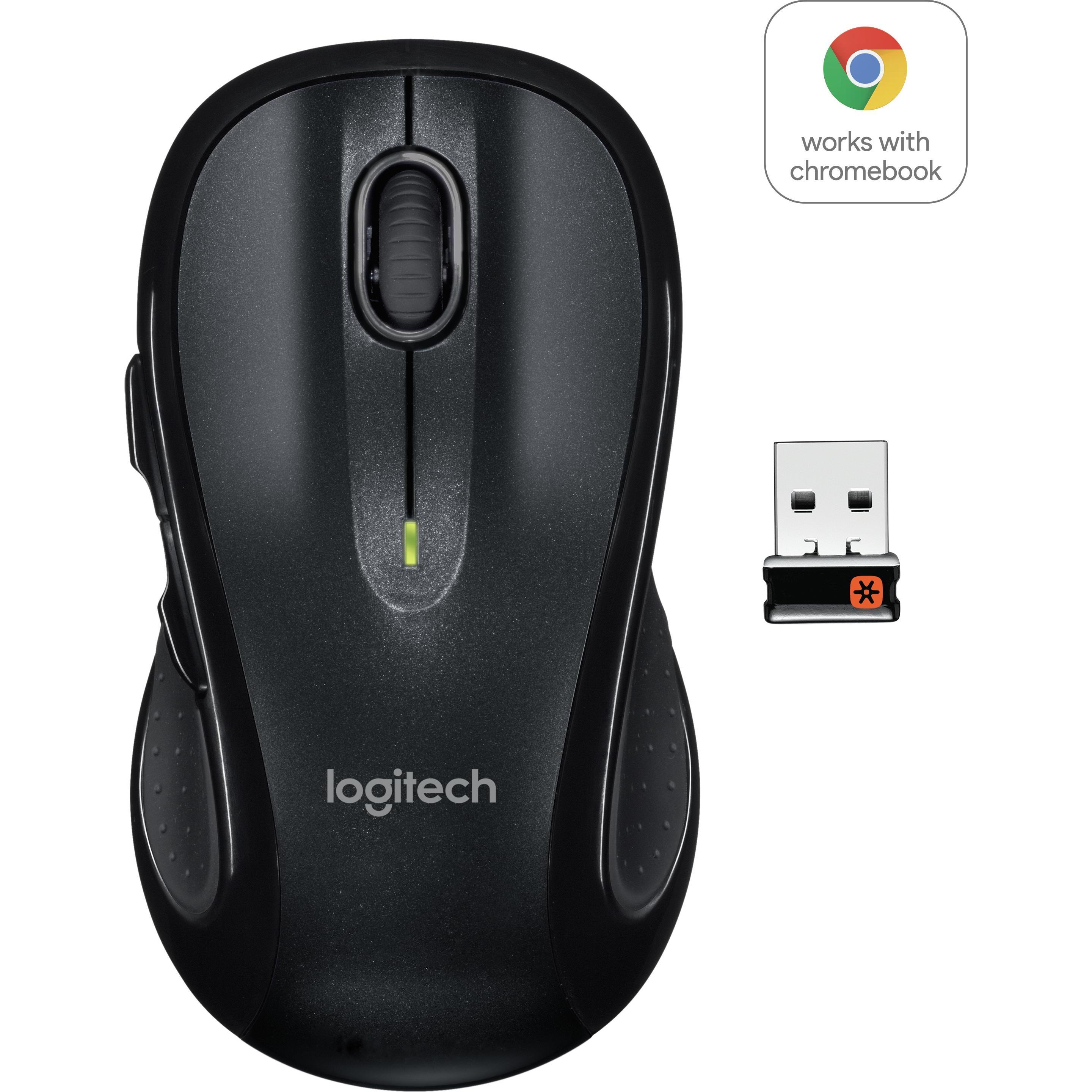 Logitech M510 (Kabellos), Maus, Schwarz