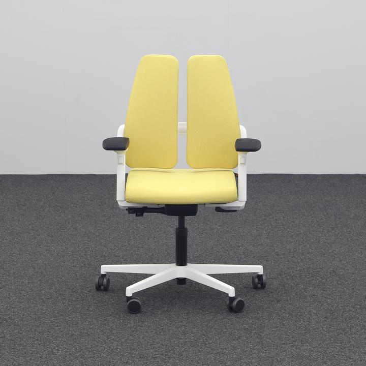Produktbild Sitag Bürostuhl SitagXilium DuoBack swissmade ergonomisch mit 4D Armlehnen, Gelb, Neu (46 - 60 cm)