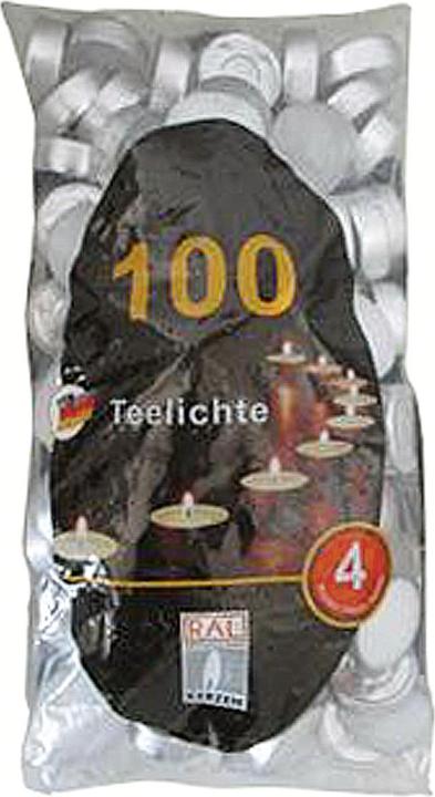 Qualità Tea Light RAL Ø4cm 100bag bianco (100 pz.)