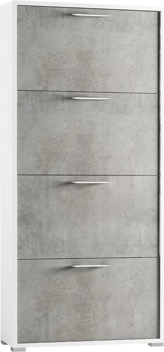 Concrete grey, White