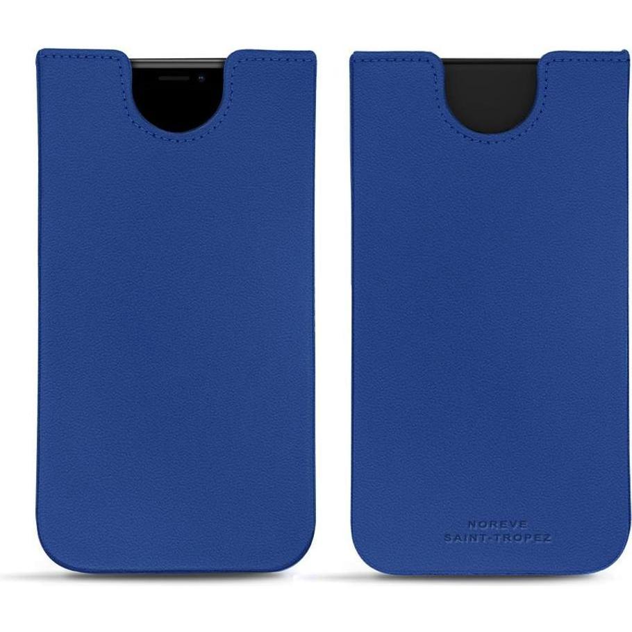 Noreve Lederschutzhülle (Apple iPhone XS Max), Smartphone Hülle, Blau