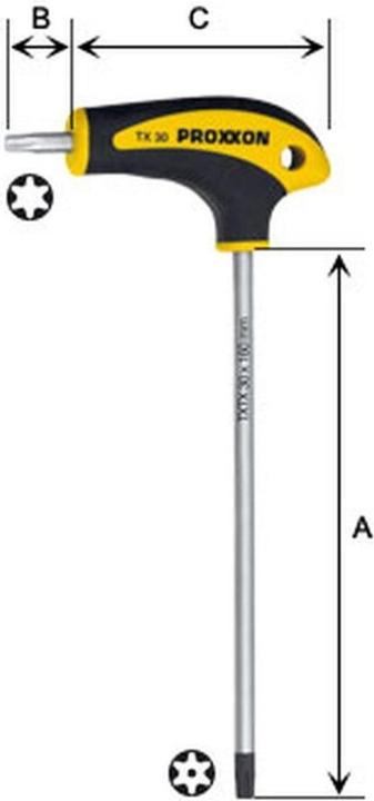 Actual product image Proxxon L-handle screwdriver (TX)