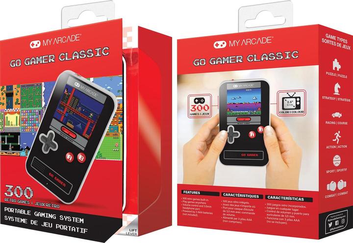 Produktbild MyArcade MY ARCADE, GO GAMER CLASSIC (300 GAMES IN 1), BLACK, GRAY, RED