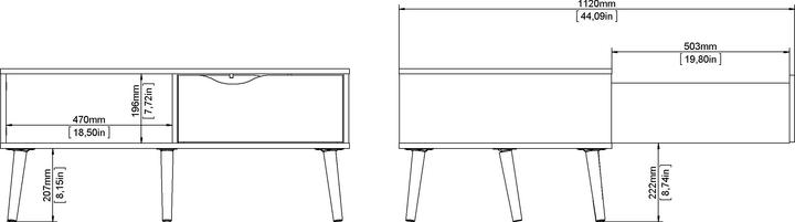 Image du produit Tvilum Oslo (98,5 x 60 x 43,5 cm)