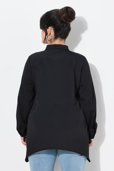 Actual product image Angel of Style Bluse, A-Linie, Metallic-Schriftzug, Zipfelsaum (44)