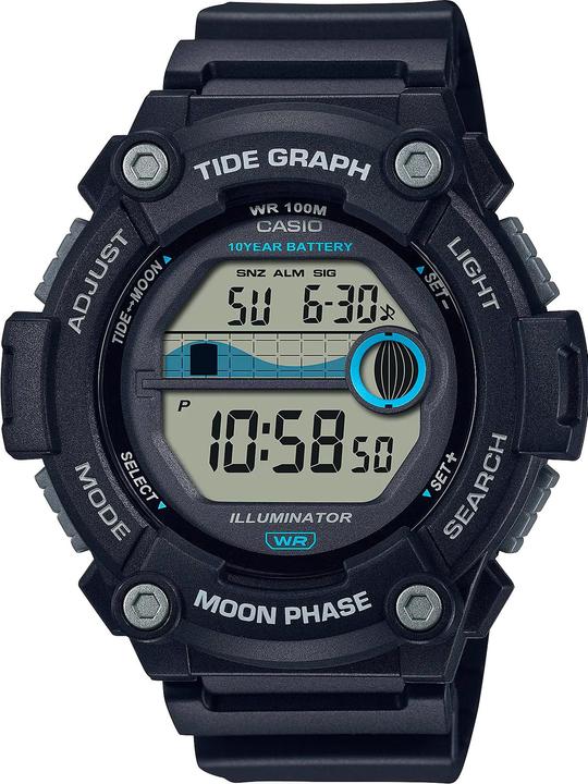 Casio Collection (Chronograph, Moon phase clock, 51 mm)