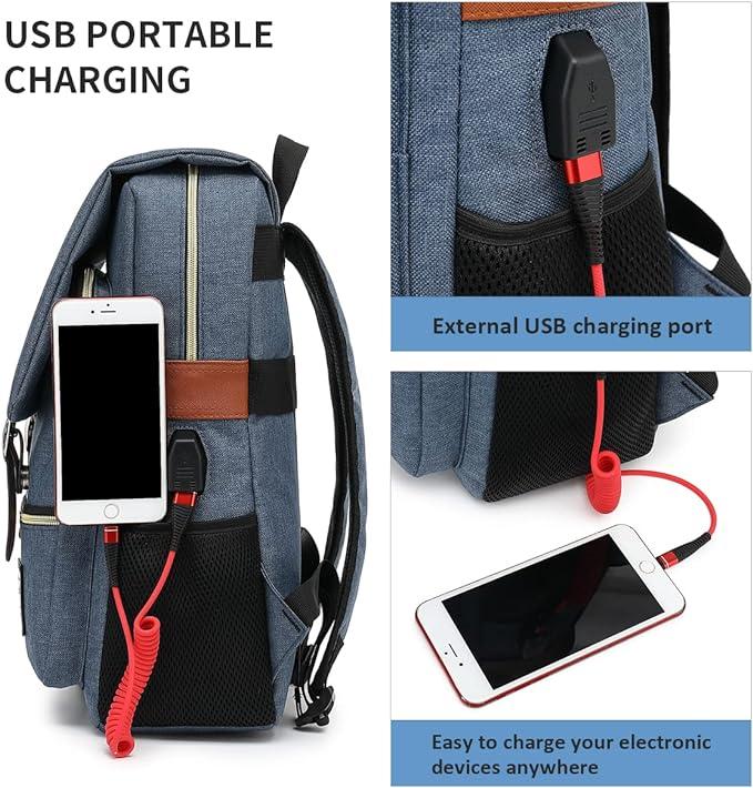 Image du produit Only-Bags.Store Sac à dos d'étudiant, sac à dos de voyage, sac d'extérieur décontracté pour hommes et femmes, sac