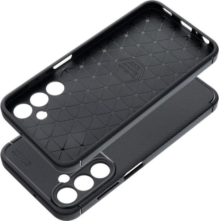 Actual product image OEM Back panel cover Case CARBON PREMIUM for SAMSUNG A25 5G black (Samsung Galaxy A25 5G)