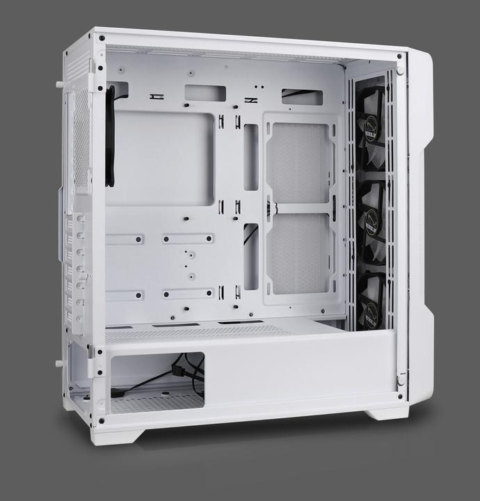 Productafbeelding Nanoxia Go MIDI DS-9 ARGB luchtstroom wit - USB-C - TG-Mesh (ATX, mATX, Mini-ITX)