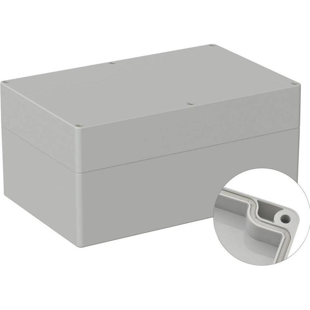Tru Components Universal-Gehäuse 250 x 160 119 PC Lichtgrau RAL 7035 1 St. (Gehäuse), Elektronikzubehör + Gehäuse, Grau