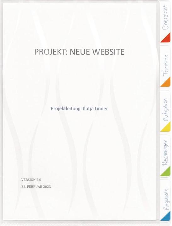 Produktbild Kolma Sichtmappe mit Unterteilungen A4 5 Tabs (A4, 1x)